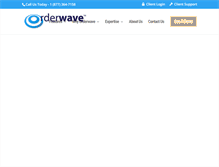 Tablet Screenshot of orderwave.com